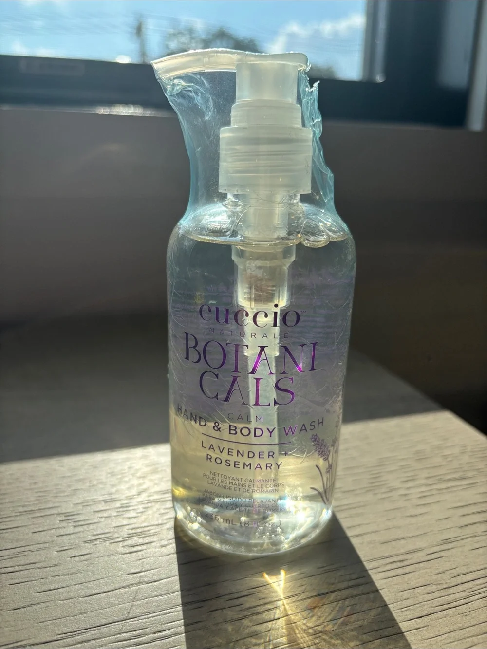 Cuccio Botanicals Lavender & Rosemary Hand & Body Wash - Clear